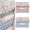 Flower Sanitary Holder Napkin Storage Organizer with-Blue Grid 7