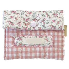 Cute Cartoon Sanitary Napkin Fabric Bag Case Pouch- Pink