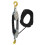 Ergonomic Block and Tackle Pulley System-Black rope 4 rounds 1