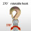 Ergonomic Block and Tackle Pulley System-Black rope 4 rounds 5