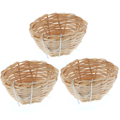 3St Bamboe Hanger Khaki Nest Huisdieren