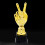 3St Plastic Cup Goudkleurig Kinderprijs En Sport 10