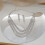 2Sets Glanzende Ketting Oorbellen Bruidsjuwelen 5