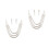 2Sets Glanzende Ketting Oorbellen Bruidsjuwelen 9