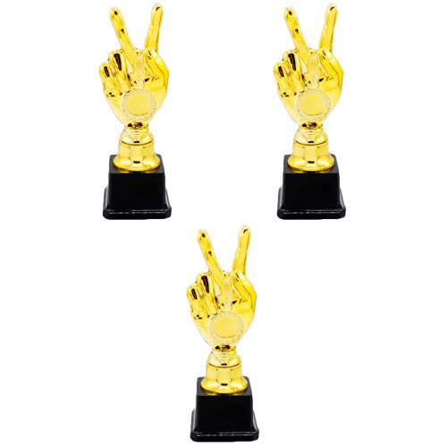 3St Plastic Cup Goudkleurig Kinderprijs En Sport 2
