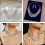 2Sets Glanzende Ketting Oorbellen Bruidsjuwelen 6