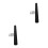 2St Zwarte Compacte Universele Auto Antenne Abs+metaal Voor 9