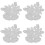 4St Stansmallen Kerstbel Van Koolstofstaal, , Voor DIY Embossing 5