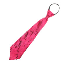 5St Sprankelende Polyester Stropdas in Roze