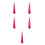5St Sprankelende Polyester Stropdas in Roze 7