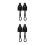 4Sets Zwart Bungee Tie Voor Zonnescherm, Winddichte 11