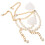 4Paren Paar Modieuze Beige Parel Schoenveters Antislip 1