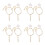 4Paren Paar Modieuze Beige Parel Schoenveters Antislip 6