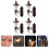 8St Tiny Mini Wandlamp Model Multi-Kleur Decoratie Voor Mini Huis 9
