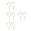 4Paren Paar Modieuze Beige Parel Schoenveters Antislip 5