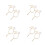 4Paren Paar Modieuze Beige Parel Schoenveters Antislip 10