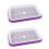 2St Violet PP Sprouter Tray Set Voor Kiemen En Fruit Opslag 5