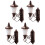 8St Tiny Mini Wandlamp Model Multi-Kleur Decoratie Voor Mini Huis 11