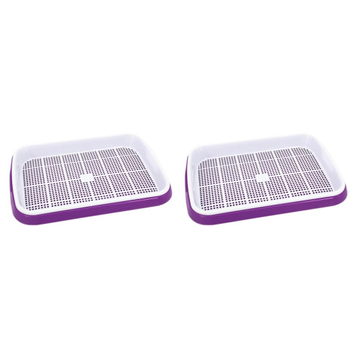 2St Violet PP Sprouter Tray Set Voor Kiemen En Fruit Opslag 1