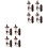 8St Tiny Mini Wandlamp Model Multi-Kleur Decoratie Voor Mini Huis 3