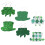 2Sets Grüne Lederohrringe Party Schmuck Leicht 1