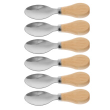 18Stk Holzgriff Löffel Kurzgriff Butter Und Käsescoop