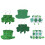 2Sets Grüne Lederohrringe Party Schmuck Leicht 2