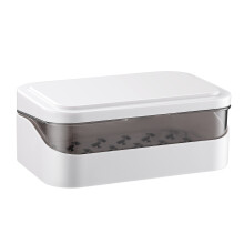 2Stk Seifenschale Mit Deckel Weiß Ablagebox Für Badezimmer Und