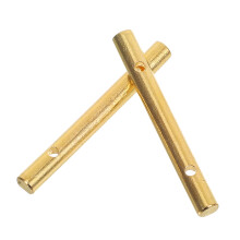 4Stk Goldenes Metall Vibrato Bar Set Für E-Gitarre Mit Kopfschutz