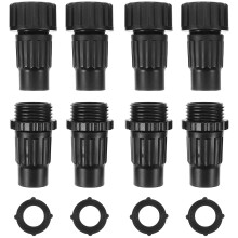 4Sets Garten Schlauch Schnellkupplung Kunststoff Wasseranschluss
