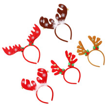 10Stk Weihnachtshaarreifen Bunt, Dekorativer Geweih-Kopfschmuck