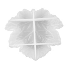 2Stk Transparente Silikon Ahornblatt Tablettform Für DIY Harz Weiß