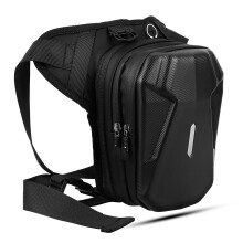 3Stk Multifunktionale Biker Bein Aus Polyester Eva PU Schwarz
