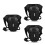 3Stk Multifunktionale Biker Bein Aus Polyester Eva PU Schwarz 5