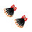 2Stk Rote Ponytail Extensions Mit Perlen Für , Weiches Material 10