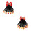 2Stk Rote Ponytail Extensions Mit Perlen Für , Weiches Material 5