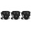 3Stk Multifunktionale Biker Bein Aus Polyester Eva PU Schwarz 8