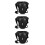3Stk Multifunktionale Biker Bein Aus Polyester Eva PU Schwarz 3