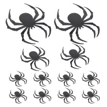 6Sets Haltbare Halloween Spinnen Wand Und Möbel Sticker