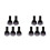 10Stk Kleine Schwarze Sprühflasche 9