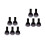 10Stk Kleine Schwarze Sprühflasche 3