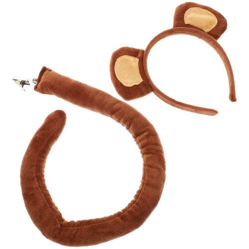 4Sets Kinderen Cosplay Aap Oren Haarband En Decoratie