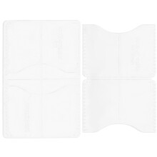 6Ud Plantillas De Acrílico Marrón Para Fabricación Manual De Carteras