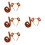 4Sets Kinderen Cosplay Aap Oren Haarband En Decoratie 8
