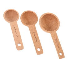 6Stk Holzkaffeelöffel Set Multifunktionale Messlöffel Für