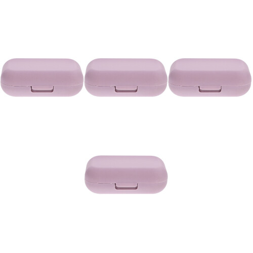 4Sets Kontaktlinsenbox Lila ABS Mit Und 2