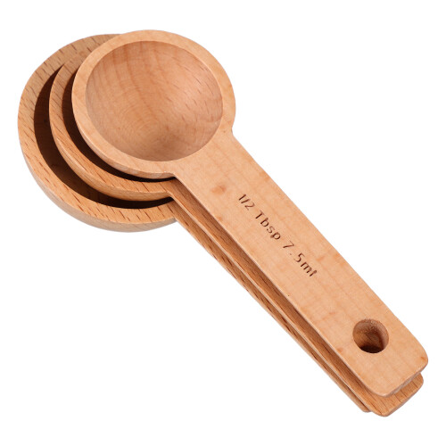 6Stk Holzkaffeelöffel Set Multifunktionale Messlöffel Für 1