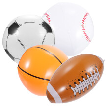4Jgo Balones Inflables Multicolor Para Fiesta Y Juegos Aire