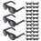 600Ud Mini Gafas Negras De Plástico Para Muñecas Uso En DIY Y 1
