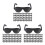 600Ud Mini Gafas Negras De Plástico Para Muñecas Uso En DIY Y 8